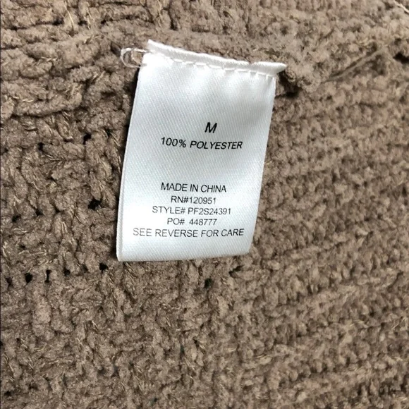 Pink Rose Cable Knit Sweater - Brown (T2) - Picture 4 of 7